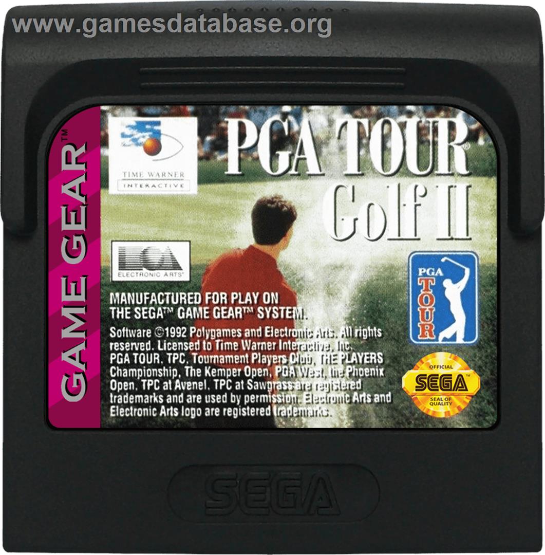 PGA Tour Golf 2 - Sega Game Gear - Artwork - Cartridge