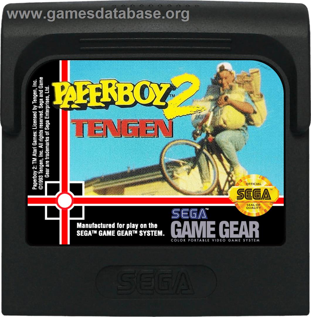 Paperboy 2 - Sega Game Gear - Artwork - Cartridge