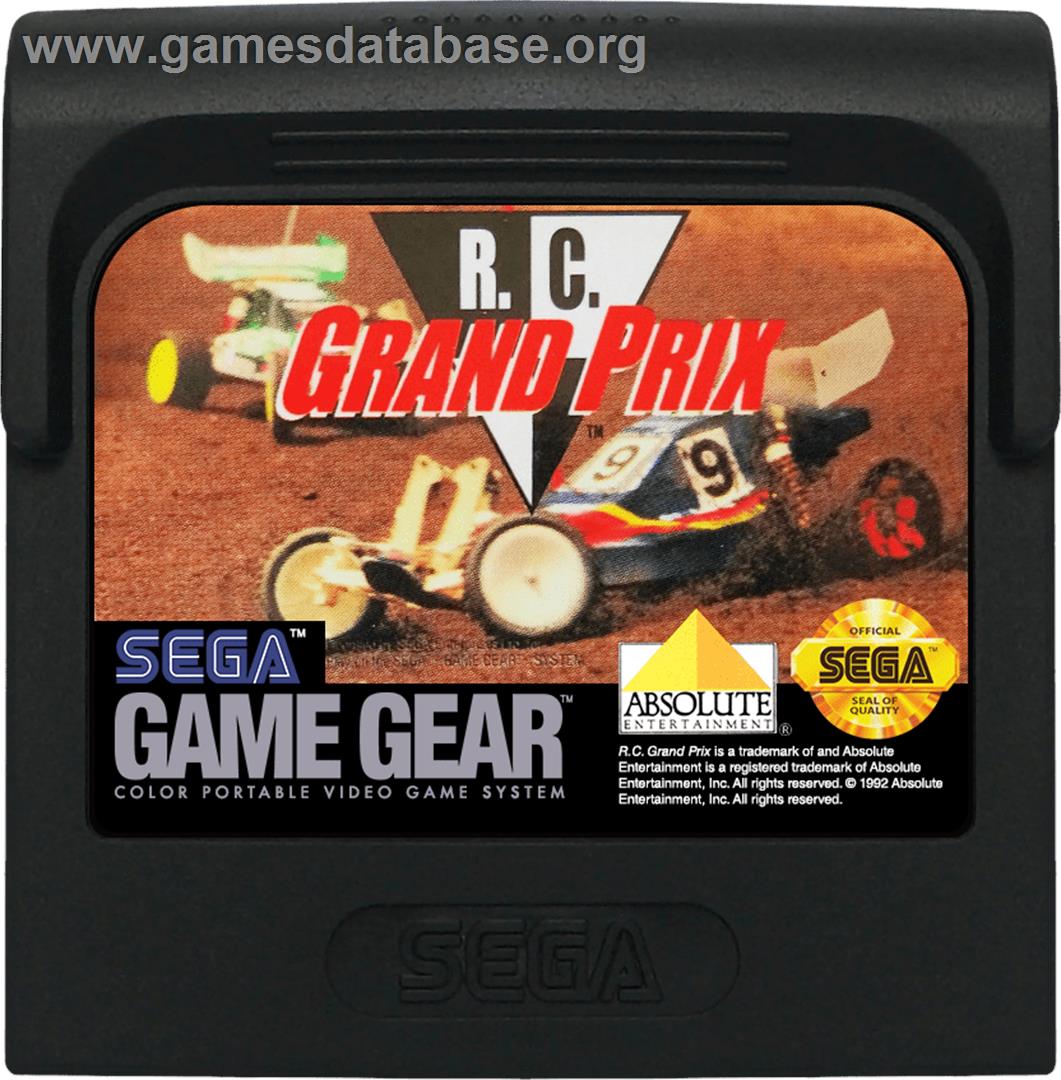 R.C. Grand Prix - Sega Game Gear - Artwork - Cartridge