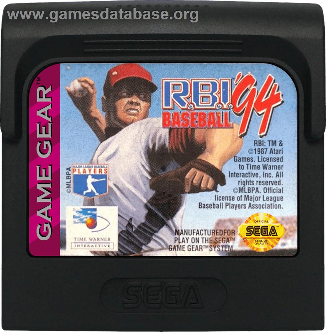 RBI Baseball '94 - Sega Game Gear - Artwork - Cartridge