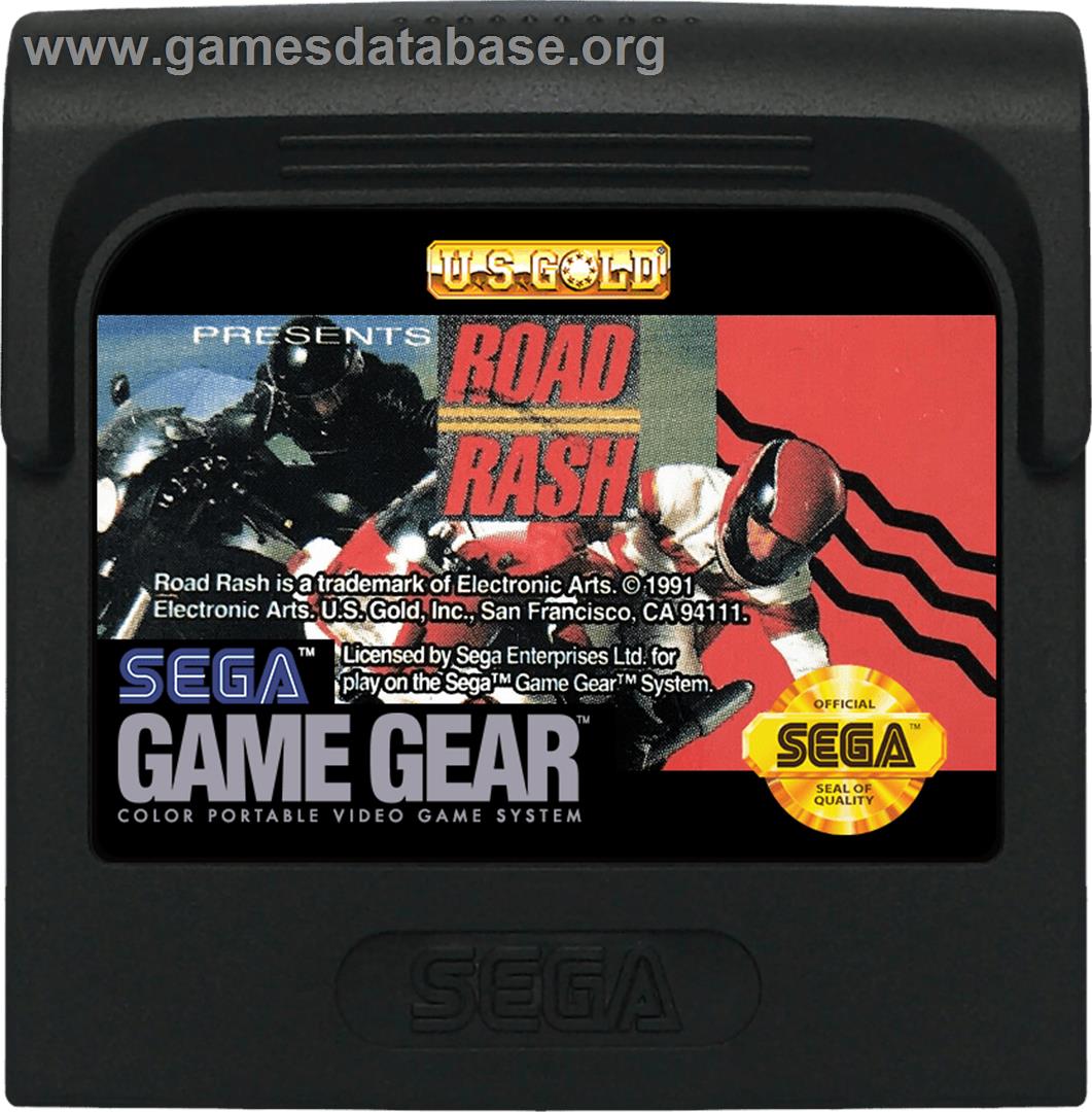 Road Rash - Sega Game Gear - Artwork - Cartridge