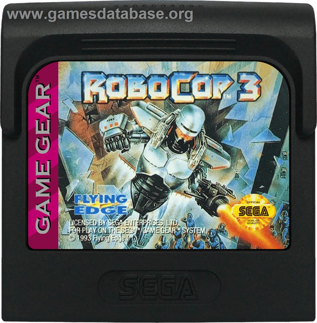 Robocop 3 - Sega Game Gear - Artwork - Cartridge
