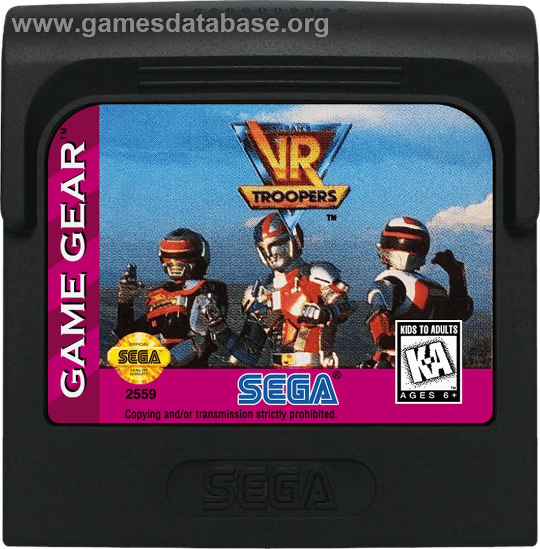 Saban's VR Troopers - Sega Game Gear - Artwork - Cartridge