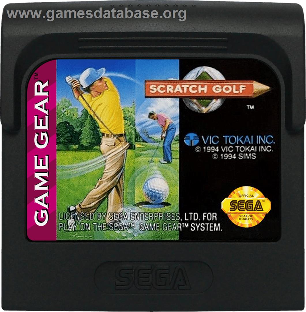 Scratch Golf - Sega Game Gear - Artwork - Cartridge