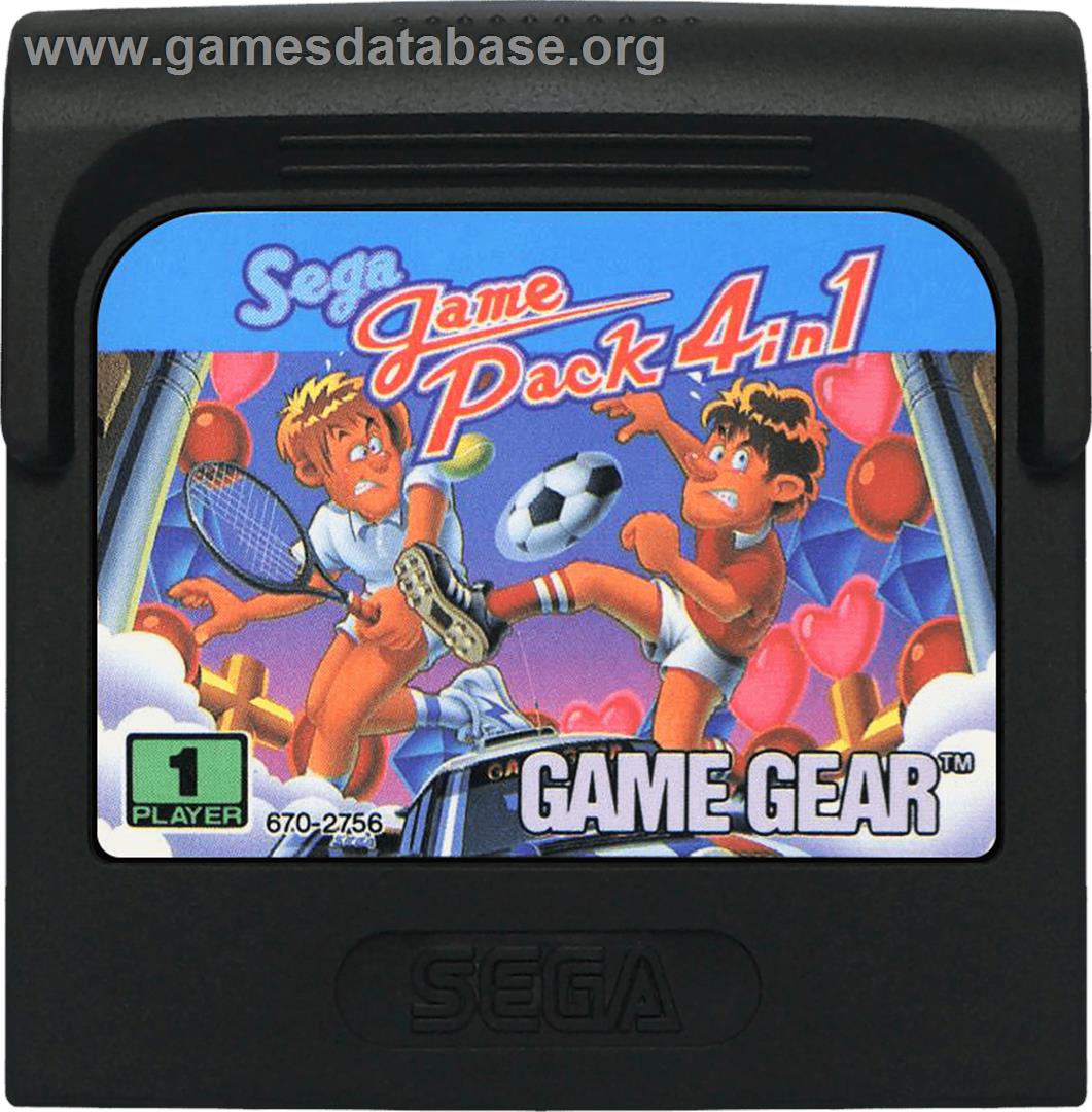 Sega Game Pack 4 in 1 - Sega Game Gear - Artwork - Cartridge
