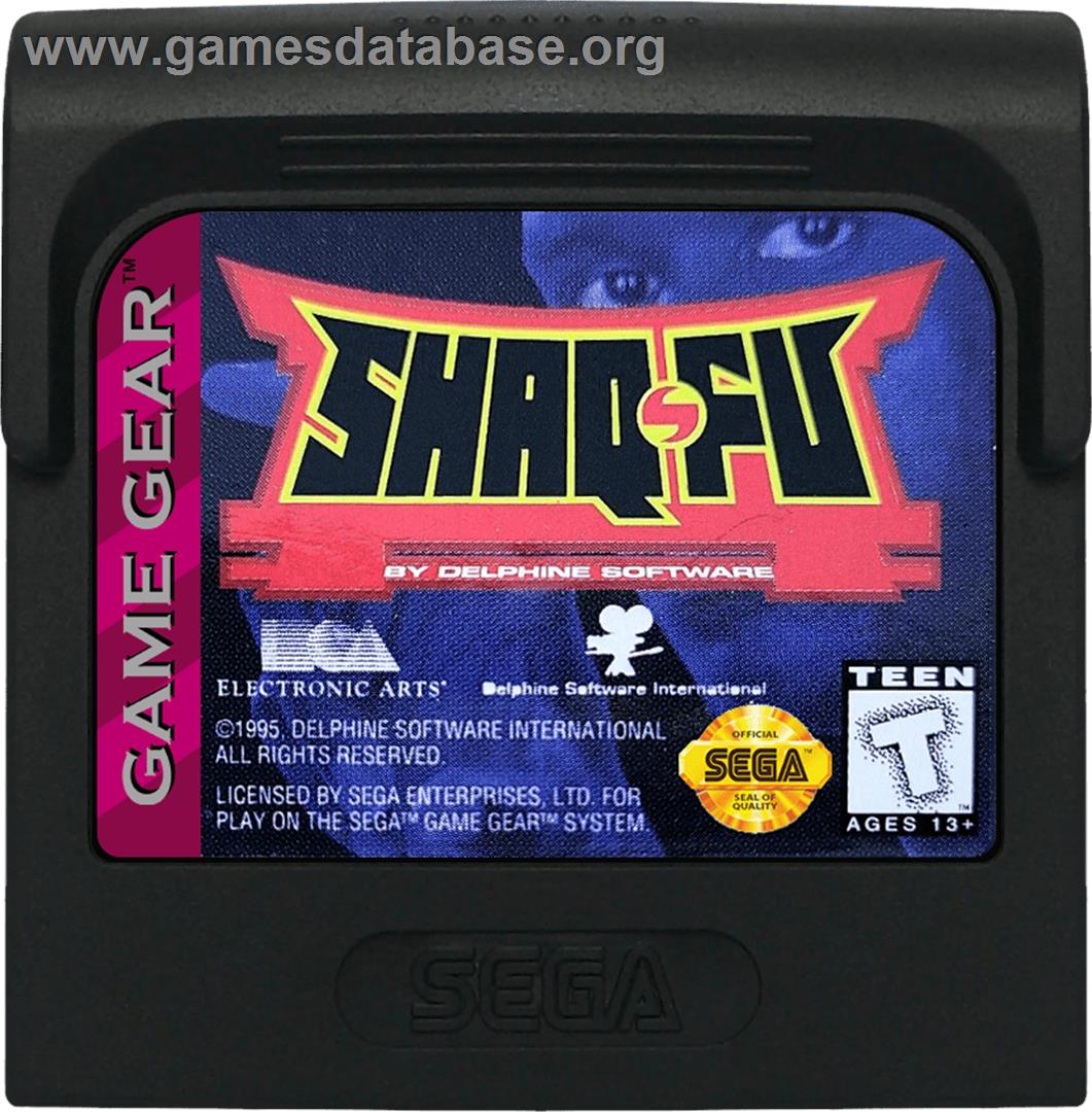 Shaq Fu - Sega Game Gear - Artwork - Cartridge