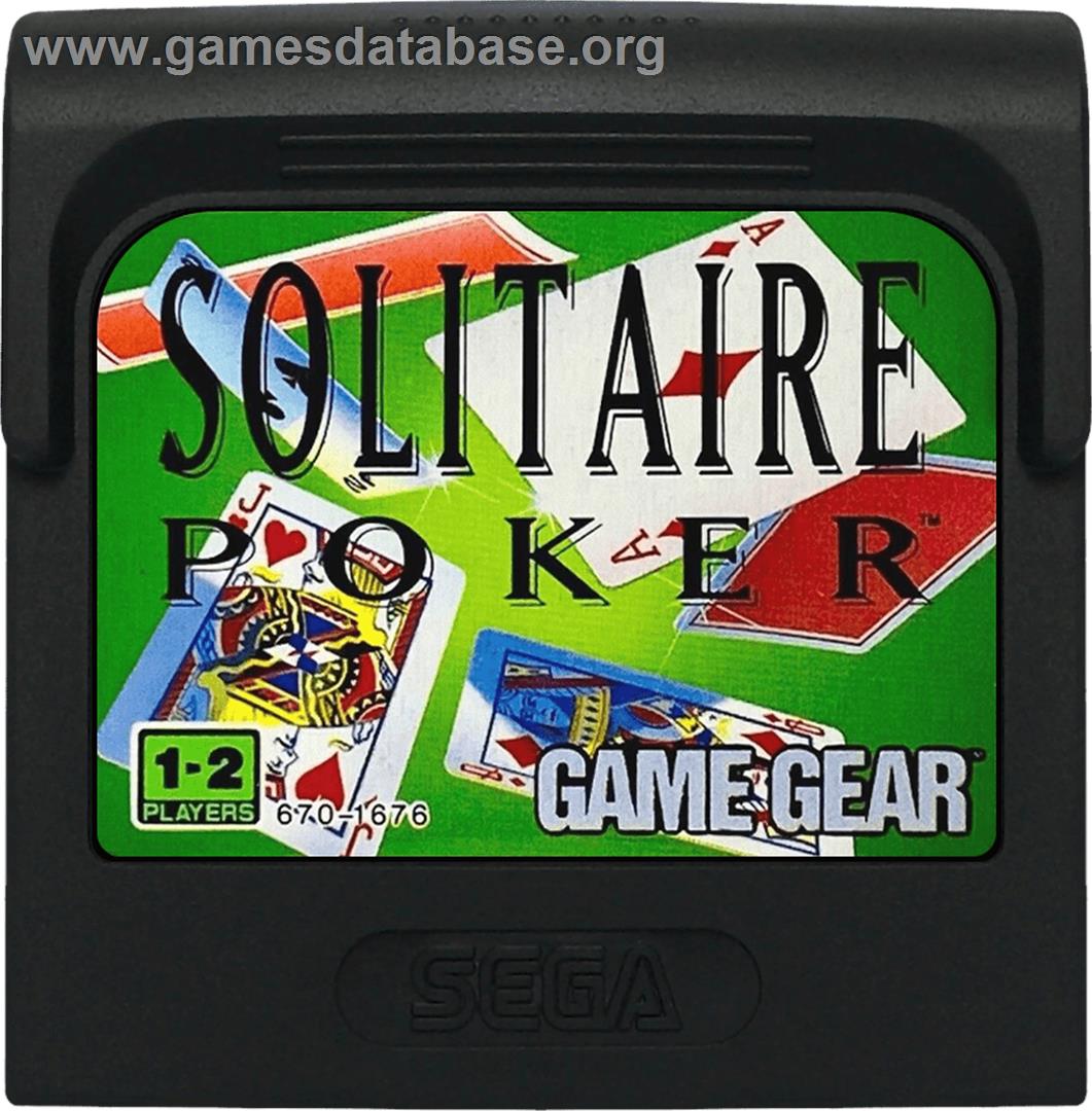 Solitaire Poker - Sega Game Gear - Artwork - Cartridge