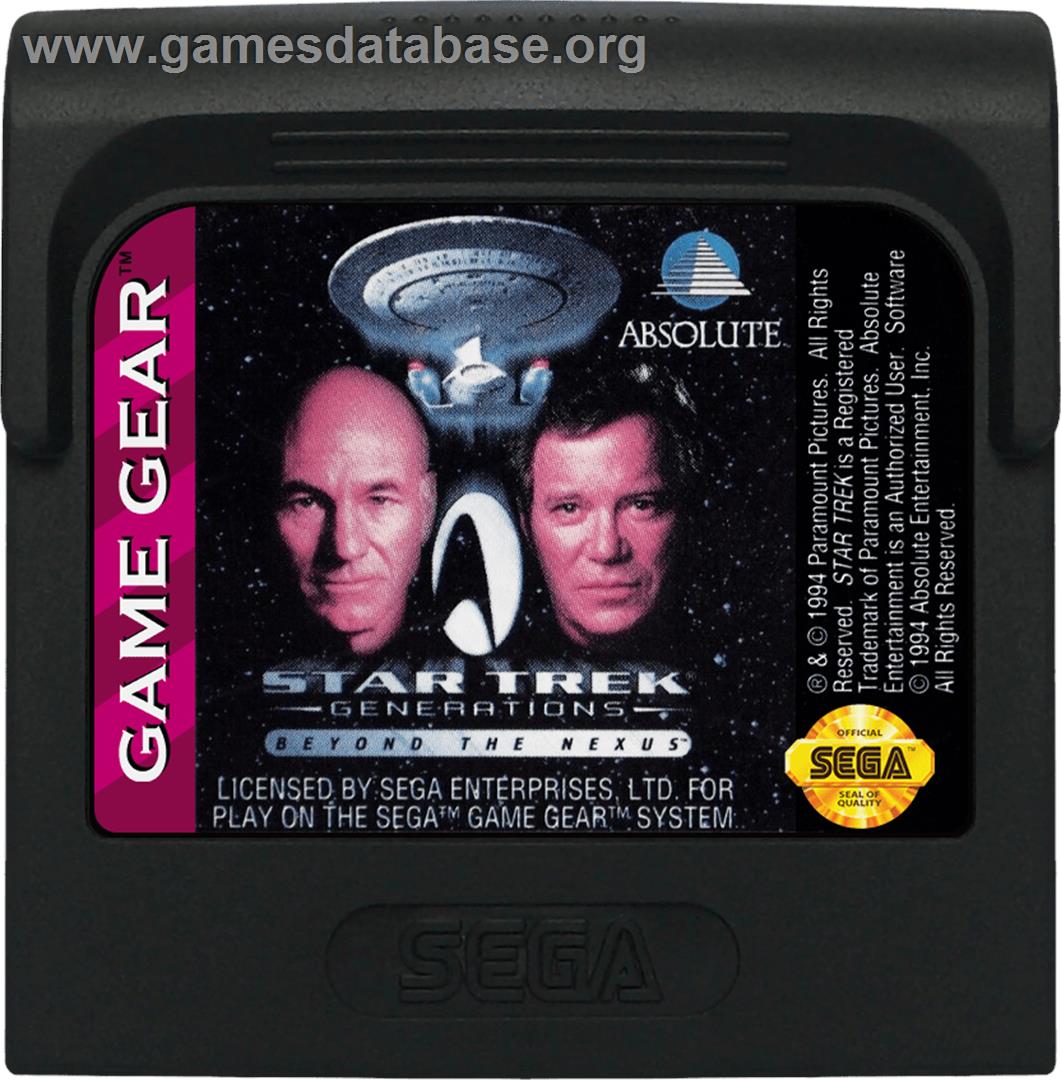 Star Trek Generations - Beyond the Nexus - Sega Game Gear - Artwork - Cartridge