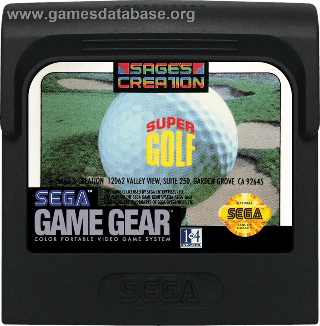 Super Golf - Sega Game Gear - Artwork - Cartridge