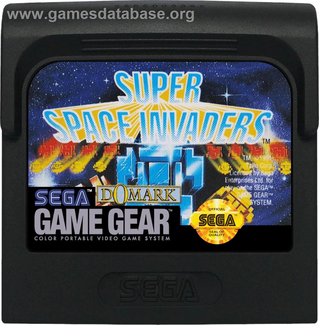 Super Space Invaders - Sega Game Gear - Artwork - Cartridge