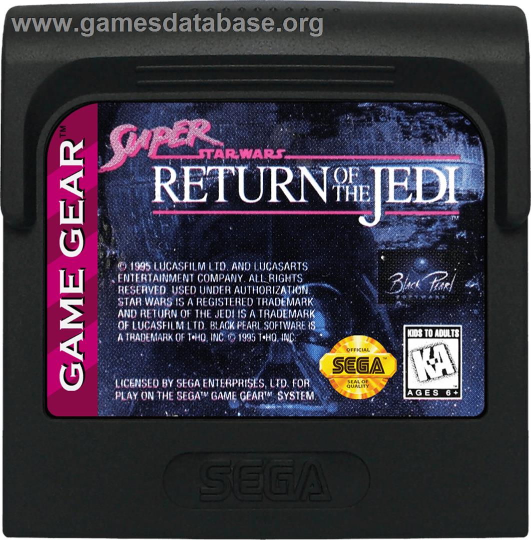 Super Star Wars: Return of the Jedi - Sega Game Gear - Artwork - Cartridge