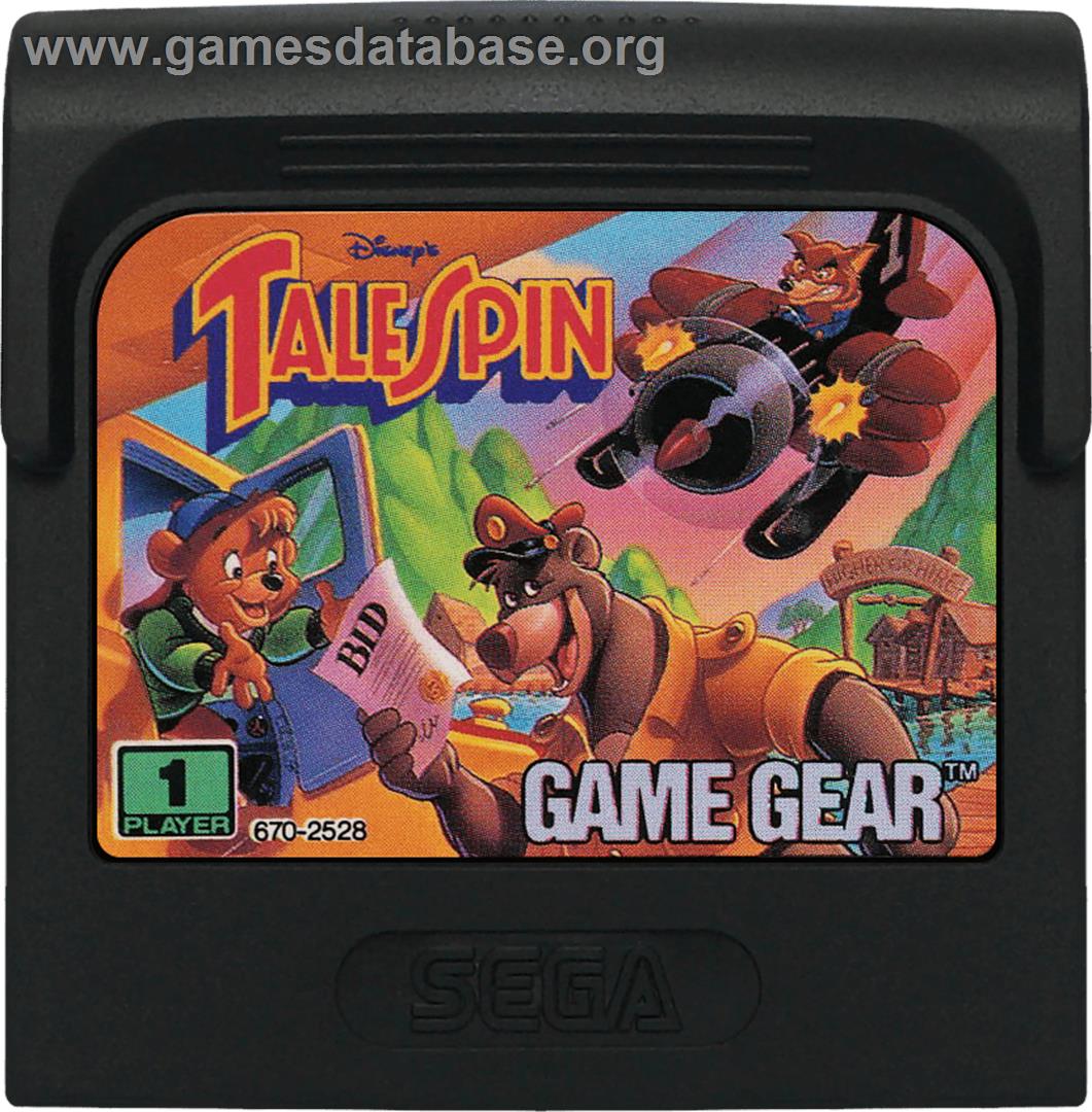 TaleSpin - Sega Game Gear - Artwork - Cartridge