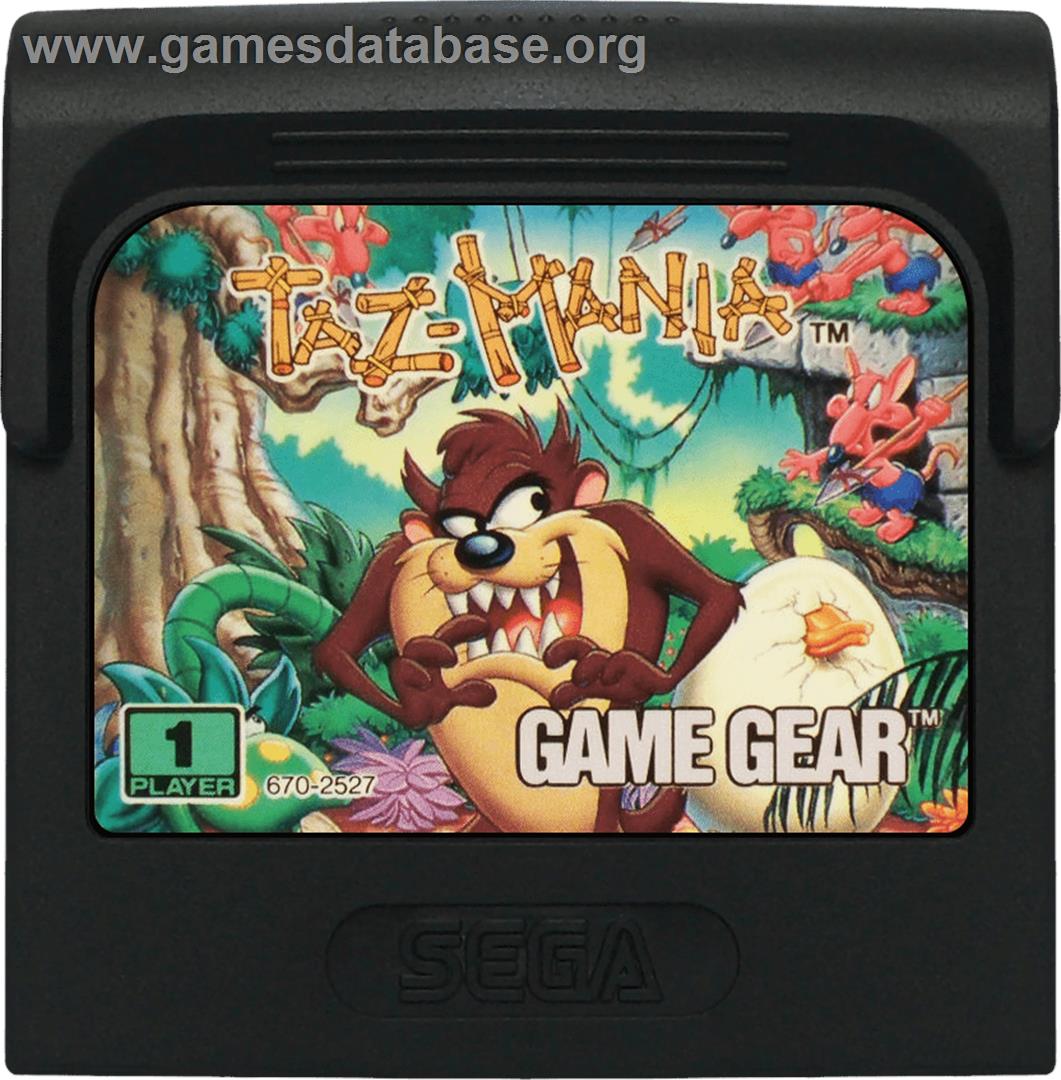 Taz-Mania: The Search for the Lost Seabirds - Sega Game Gear - Artwork - Cartridge