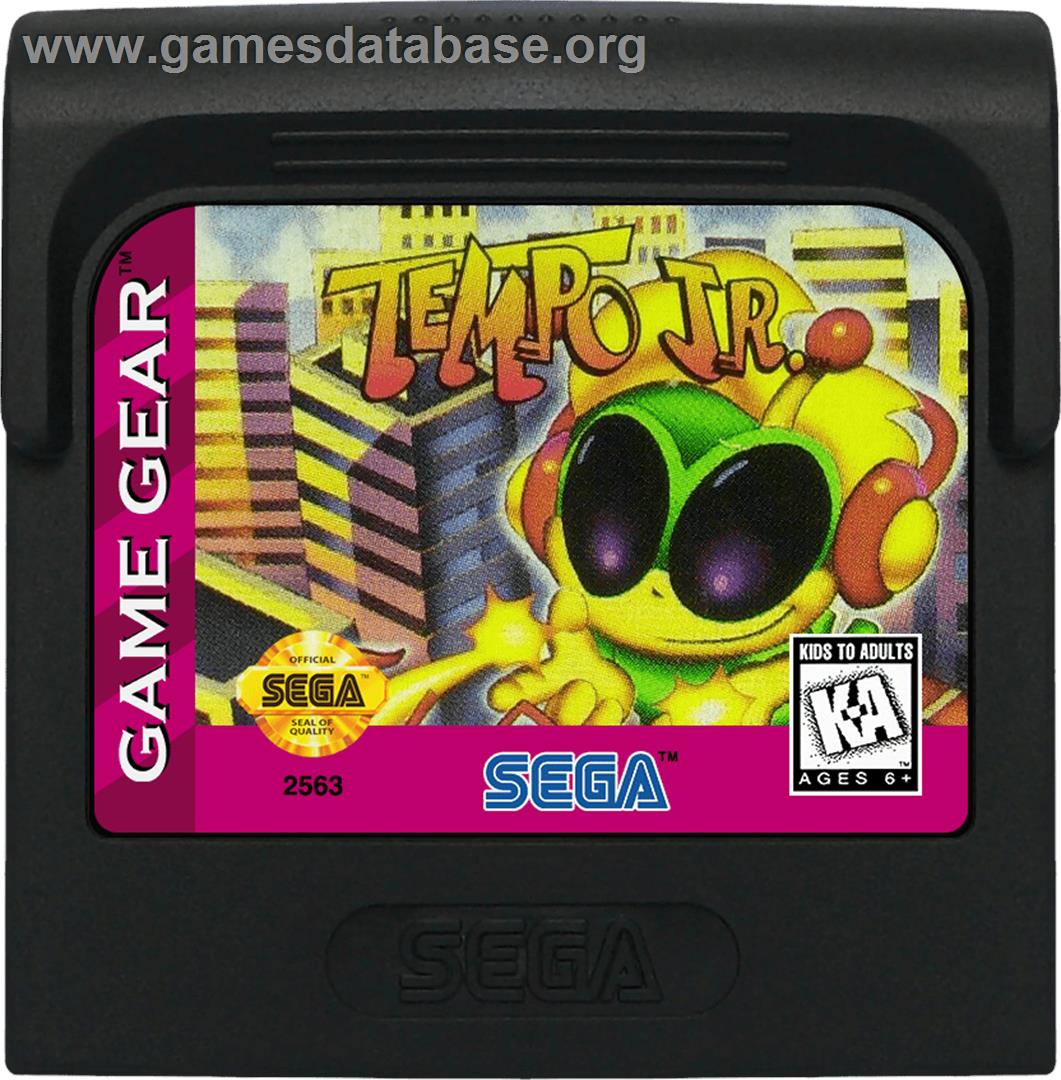 Tempo Jr. - Sega Game Gear - Artwork - Cartridge