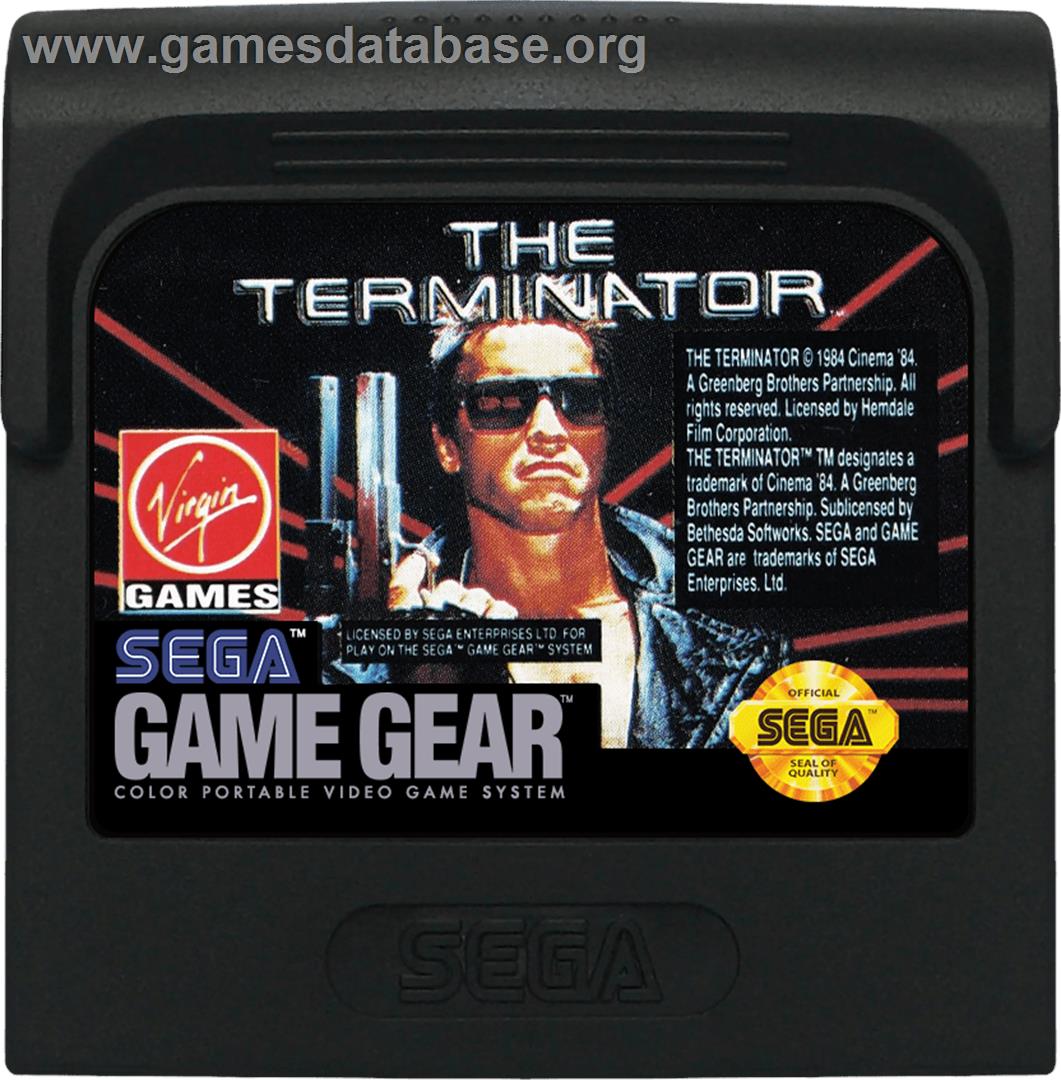Terminator - Sega Game Gear - Artwork - Cartridge