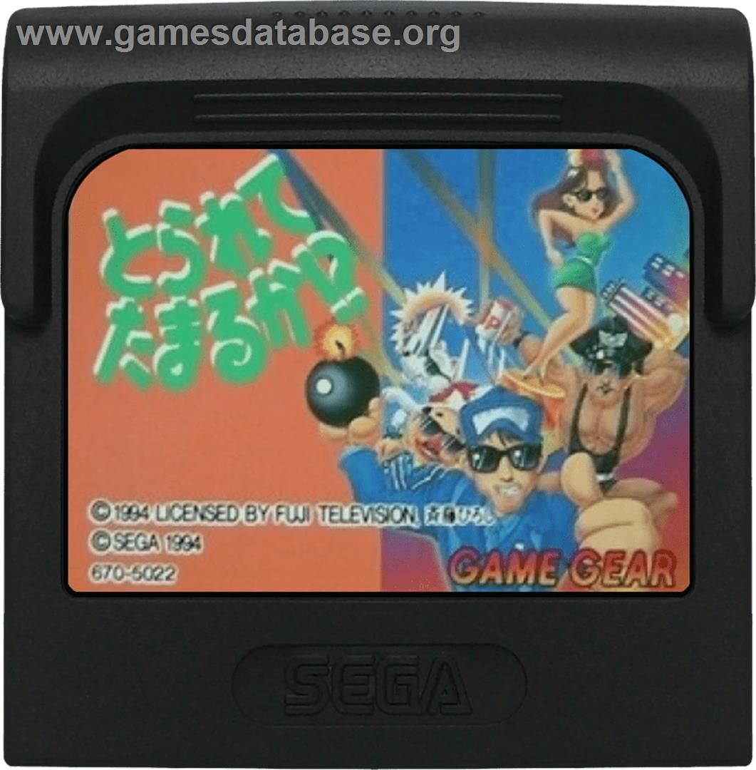 Torarete Tamaruka - Sega Game Gear - Artwork - Cartridge