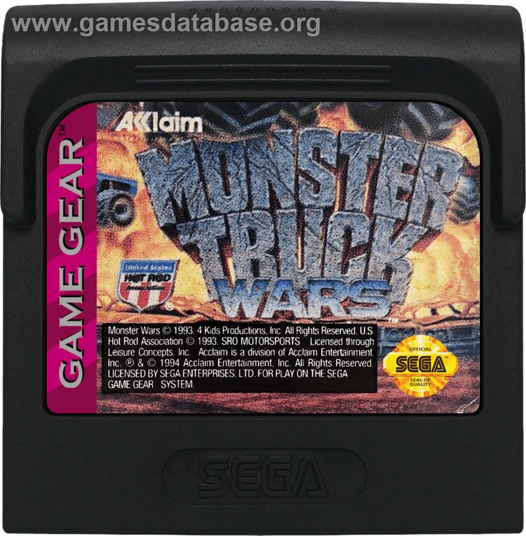USHRA Monster Truck Wars - Sega Game Gear - Artwork - Cartridge