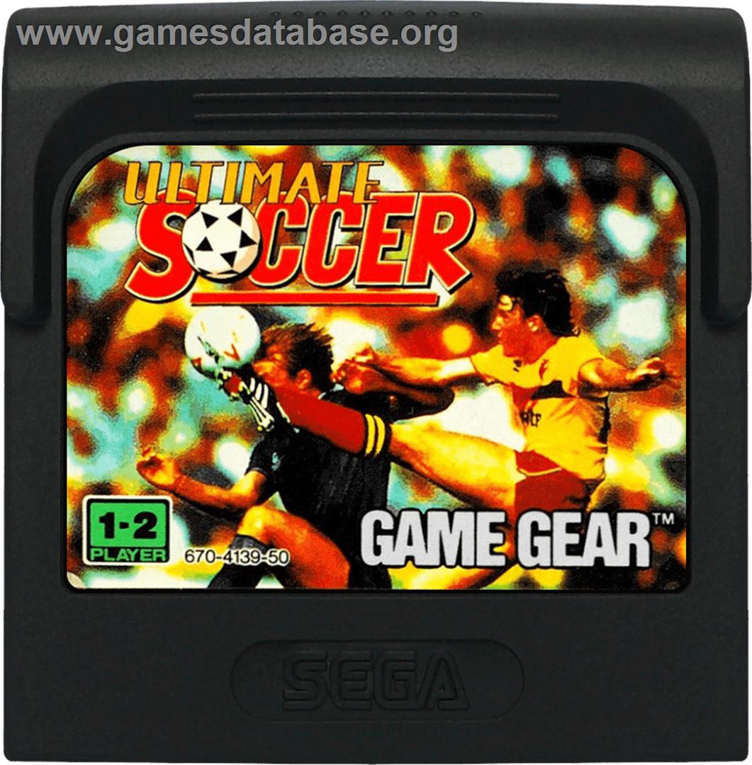 Ultimate Soccer - Sega Game Gear - Artwork - Cartridge