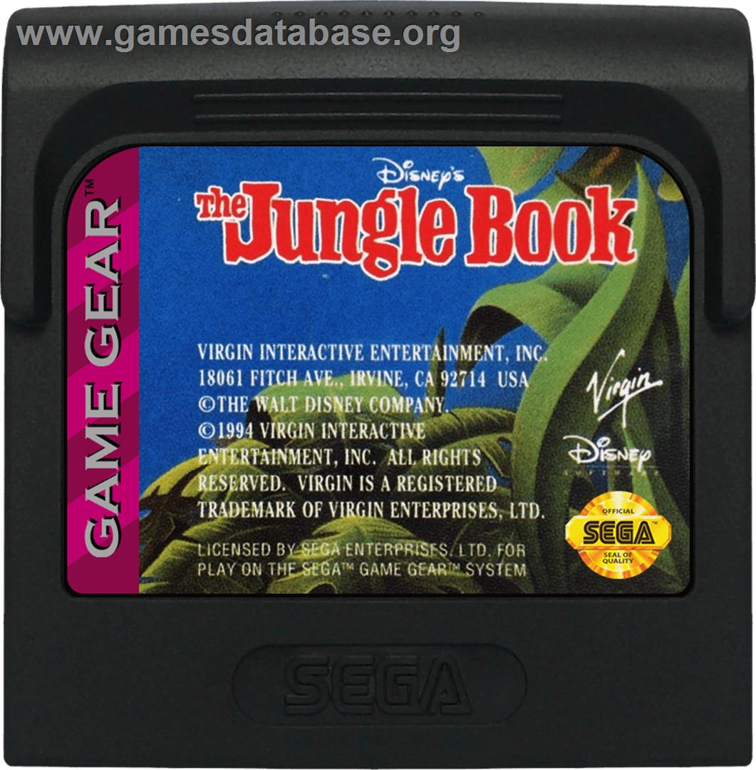 Walt Disney's The Jungle Book - Sega Game Gear - Artwork - Cartridge