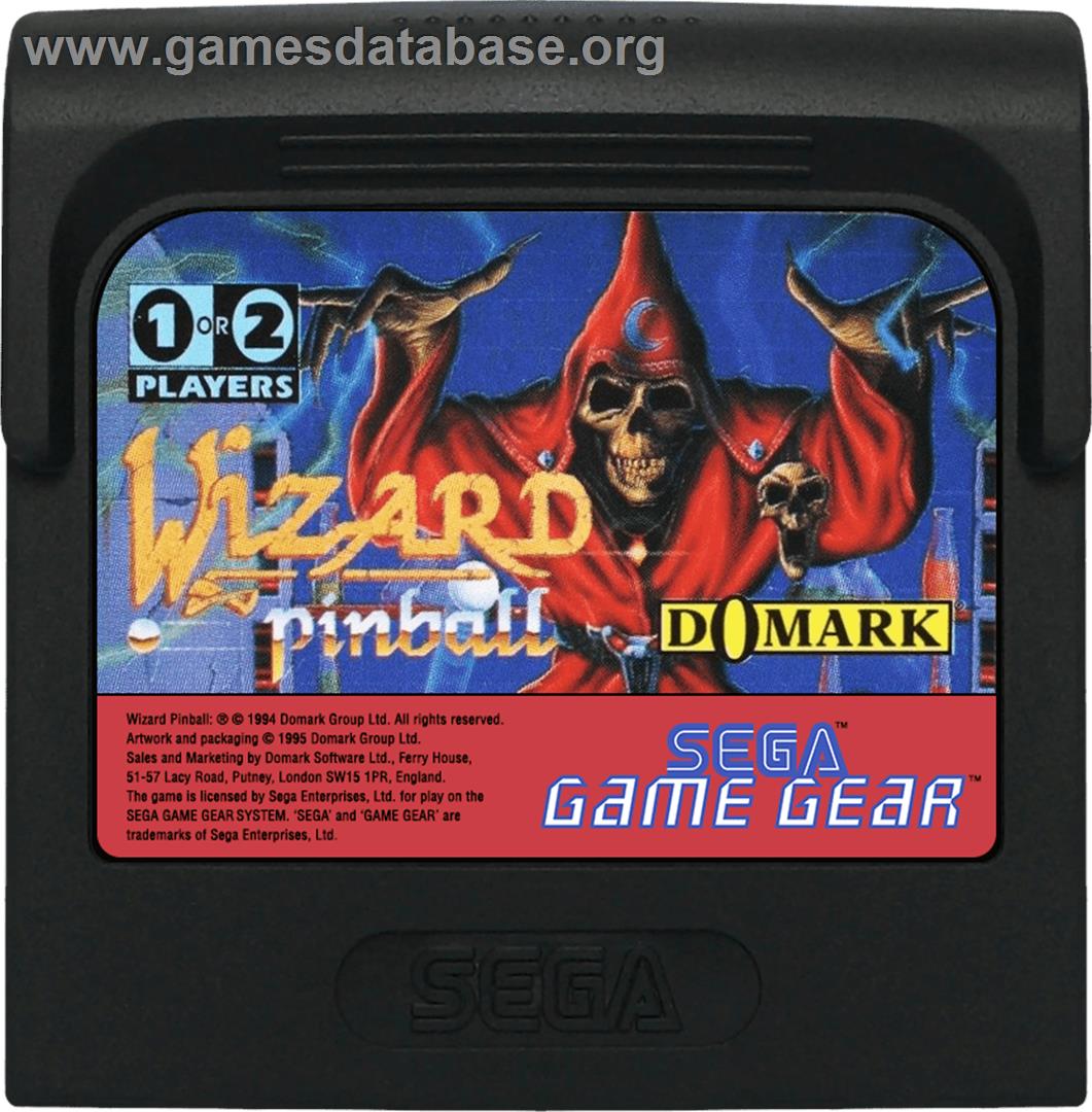 Wizard Pinball - Sega Game Gear - Artwork - Cartridge