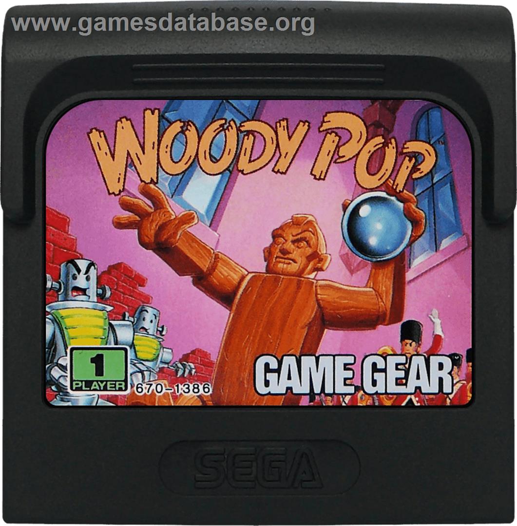 Woody Pop - Sega Game Gear - Artwork - Cartridge