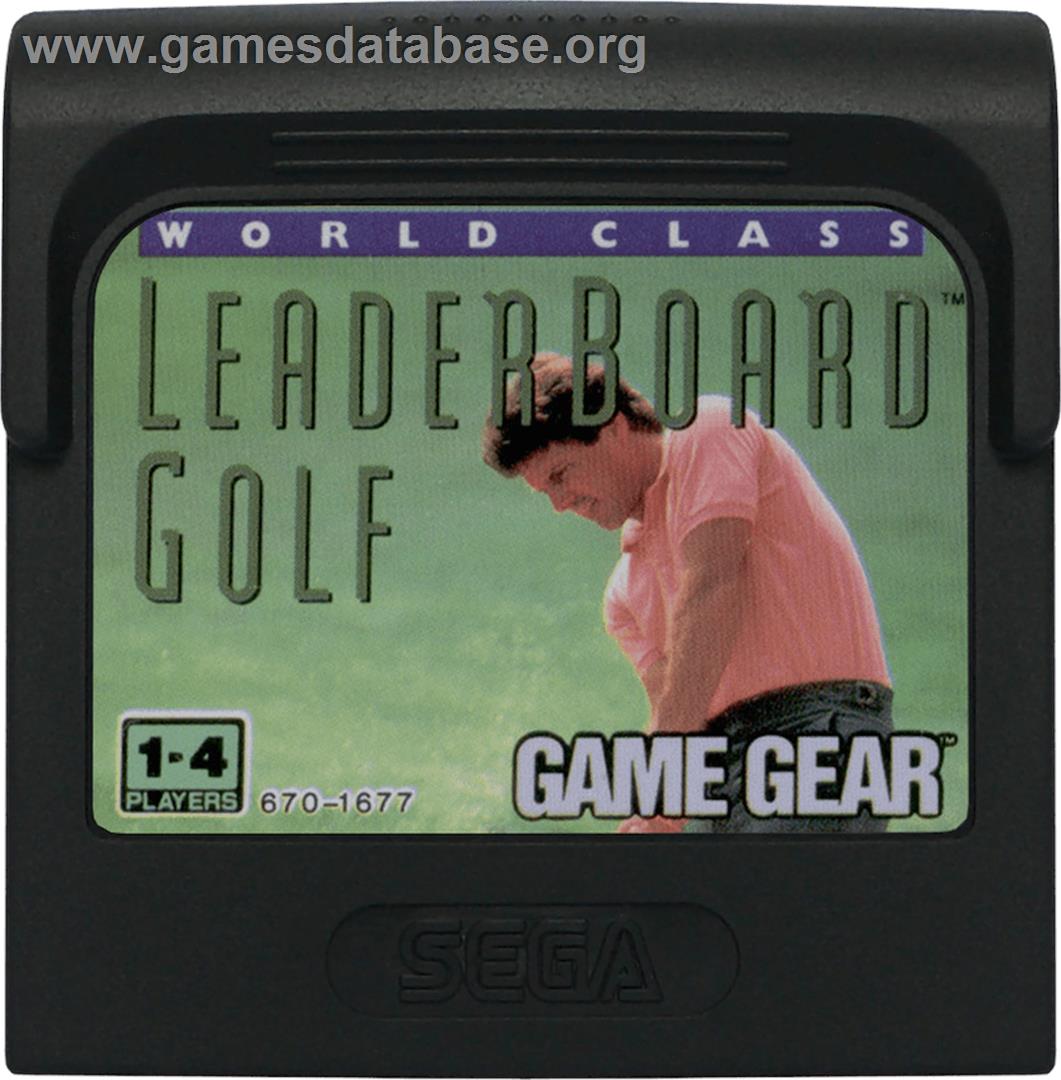 World Class Leaderboard - Sega Game Gear - Artwork - Cartridge