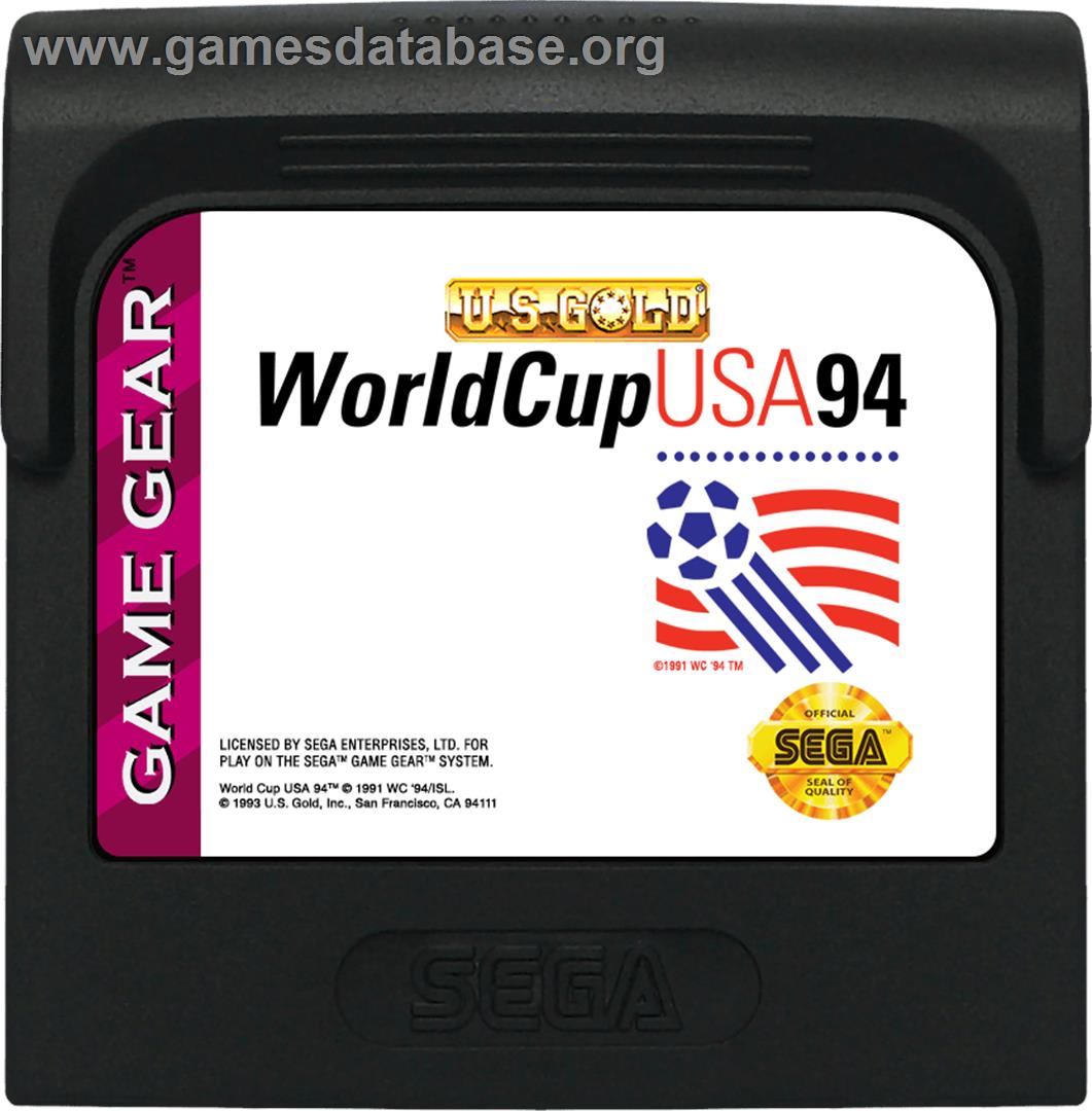 World Cup USA '94 - Sega Game Gear - Artwork - Cartridge