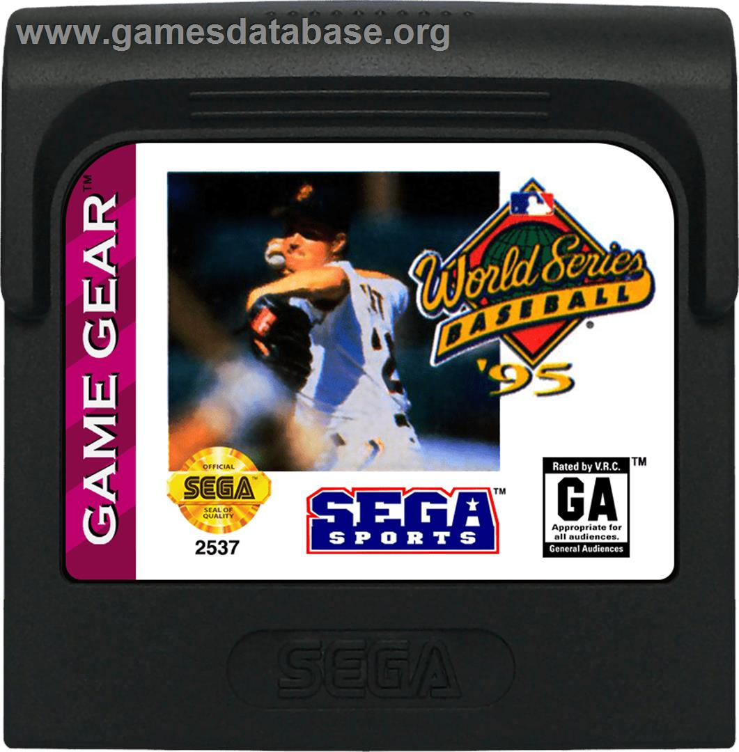 World Series Baseball '95 - Sega Game Gear - Artwork - Cartridge