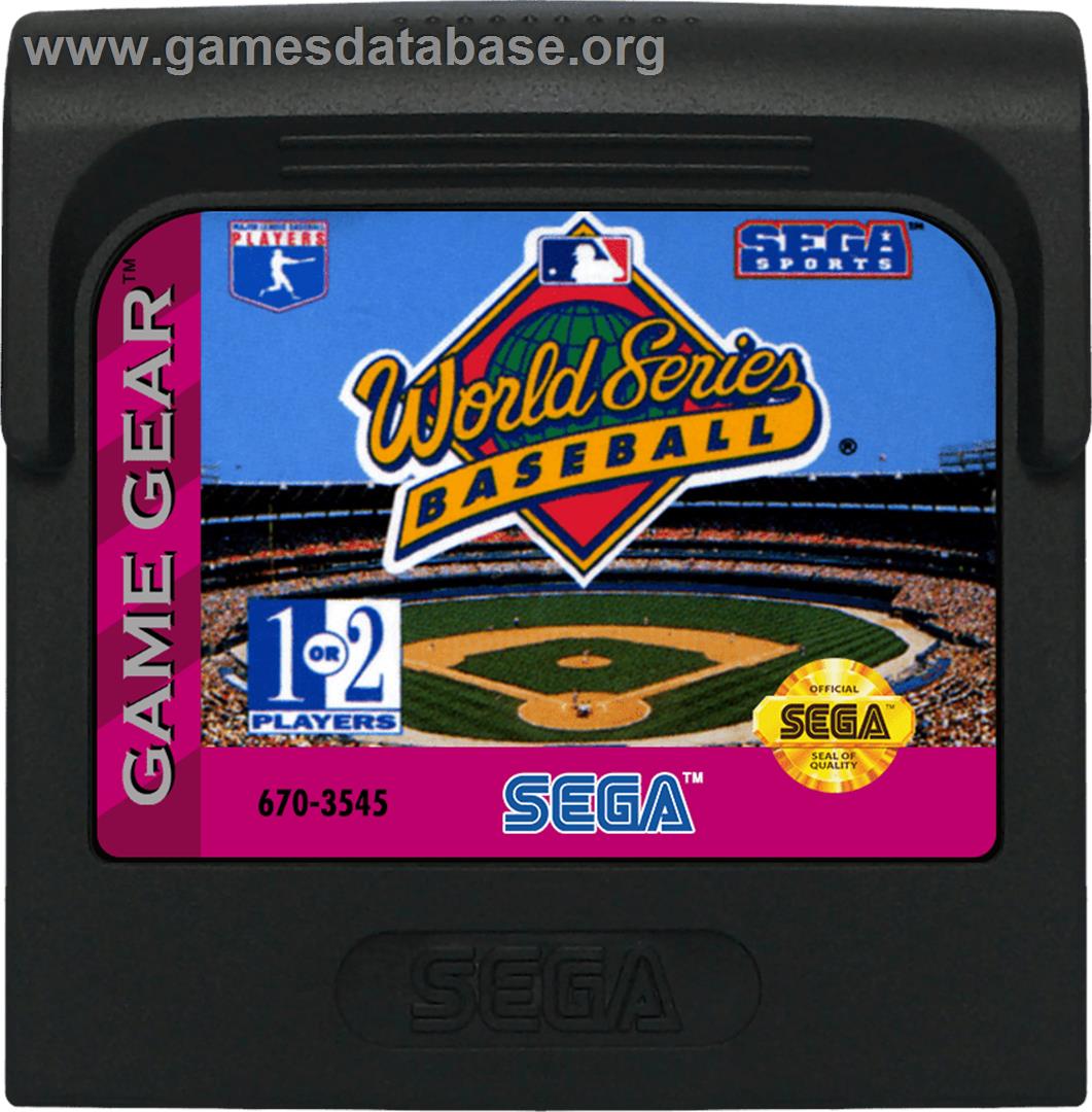 World Series Baseball - Sega Game Gear - Artwork - Cartridge
