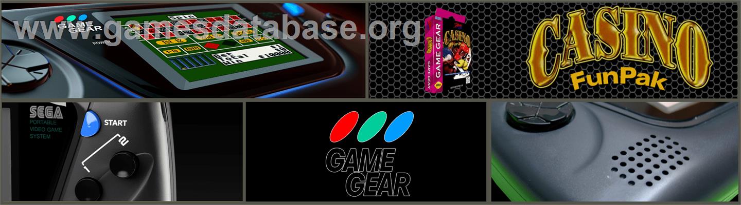 Casino FunPak - Sega Game Gear - Artwork - Marquee
