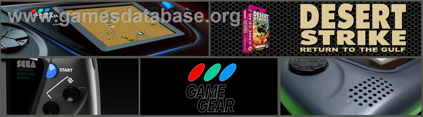Desert Strike: Return to the Gulf - Sega Game Gear - Artwork - Marquee