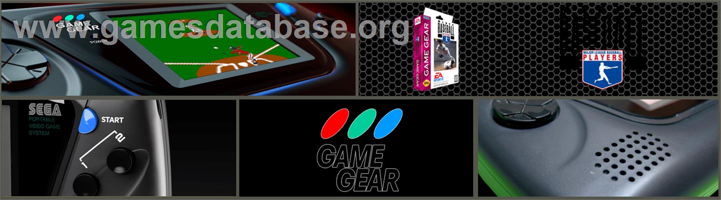 MLBPA Baseball - Sega Game Gear - Artwork - Marquee