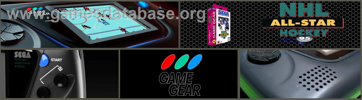 NHL All-Star Hockey - Sega Game Gear - Artwork - Marquee