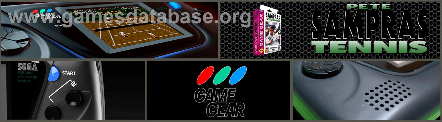 Pete Sampras Tennis - Sega Game Gear - Artwork - Marquee