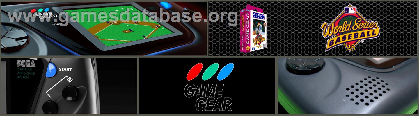 World Series Baseball '95 - Sega Game Gear - Artwork - Marquee