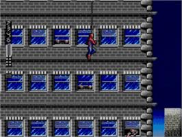 In game image of Amazing Spider-Man vs. The Kingpin on the Sega Game Gear.