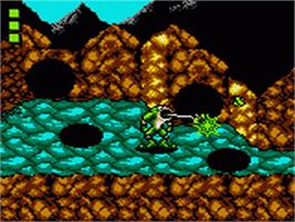In game image of Battle Toads on the Sega Game Gear.
