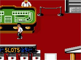 In game image of Caesar's Palace on the Sega Game Gear.