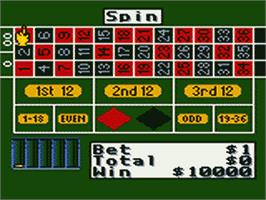 In game image of Casino FunPak on the Sega Game Gear.