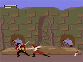 In game image of Cutthroat Island on the Sega Game Gear.