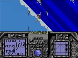 In game image of G-Loc Air Battle on the Sega Game Gear.