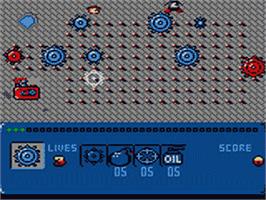 In game image of Gear Works on the Sega Game Gear.