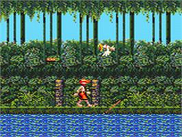 In game image of Greendog: The Beached Surfer Dude on the Sega Game Gear.
