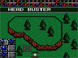 In game image of Head Buster on the Sega Game Gear.