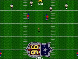 In game image of Madden NFL '96 on the Sega Game Gear.