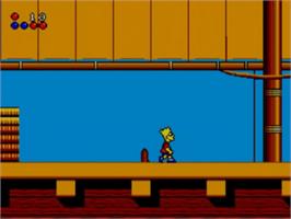 In game image of Simpsons: Bart vs. the World on the Sega Game Gear.