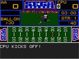 In game image of Sports Trivia: Championship Edition on the Sega Game Gear.