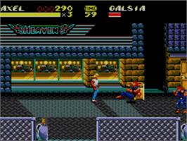 In game image of Streets of Rage 2 on the Sega Game Gear.