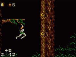 In game image of Strider 2 on the Sega Game Gear.