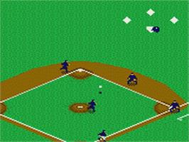 In game image of World Series Baseball '95 on the Sega Game Gear.